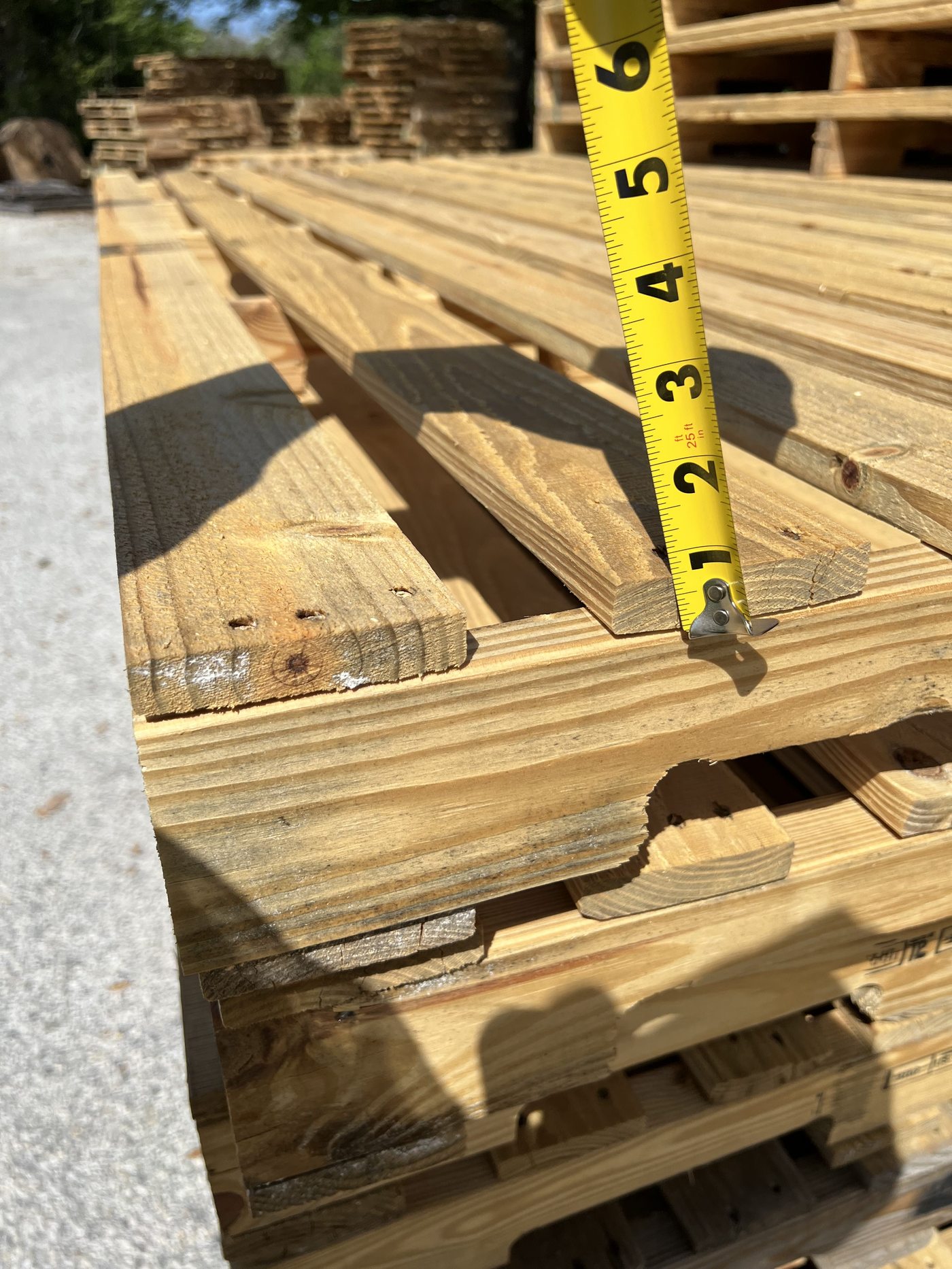 Pallets loaded in a dry van trailer for Florida delivery